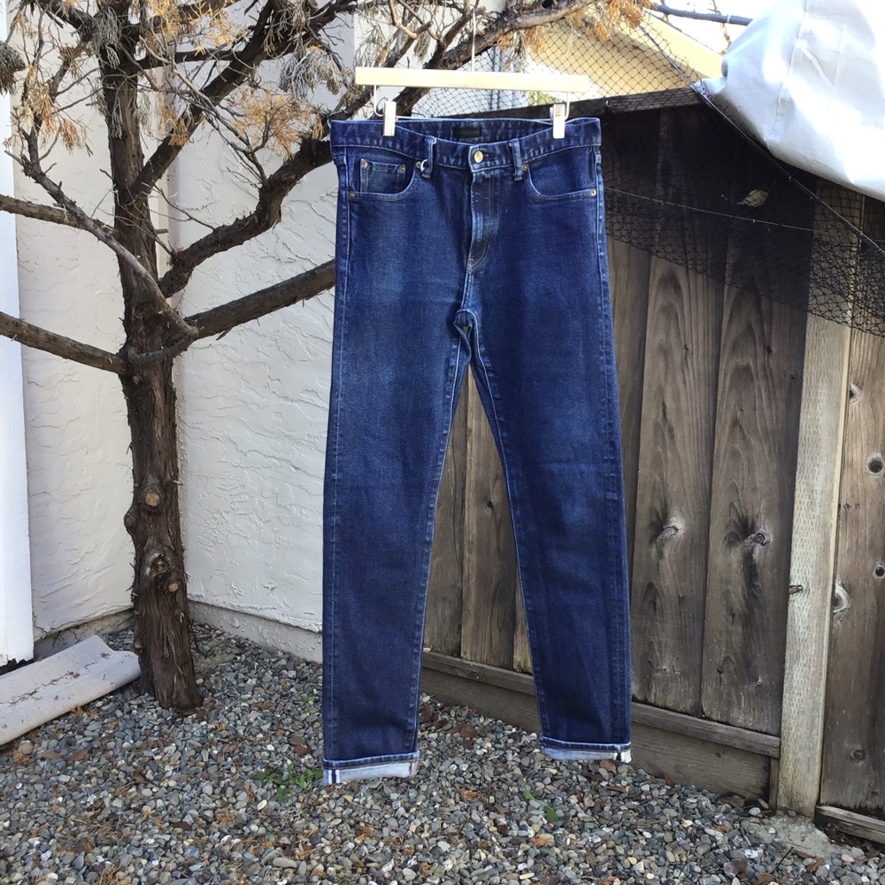 Uniqlo Men's Straight Jeans - Dark Blue